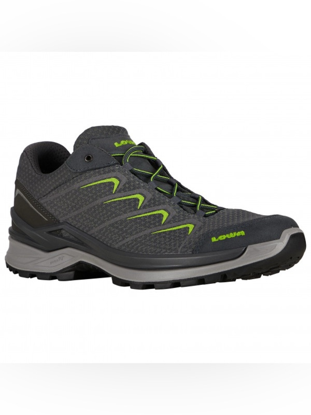 LOWA FERROX PRO GTX LO Hiking Shoes Gray Lime Gore-Tex Waterproof Men’s US 8